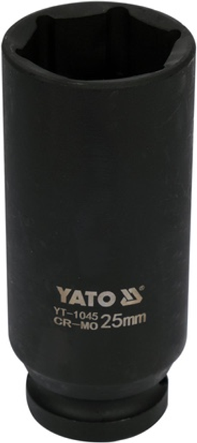 Nasadka udarowa YATO sześciokątna przedłużana 1/2" 25 mm (YT-1045) - obraz 1