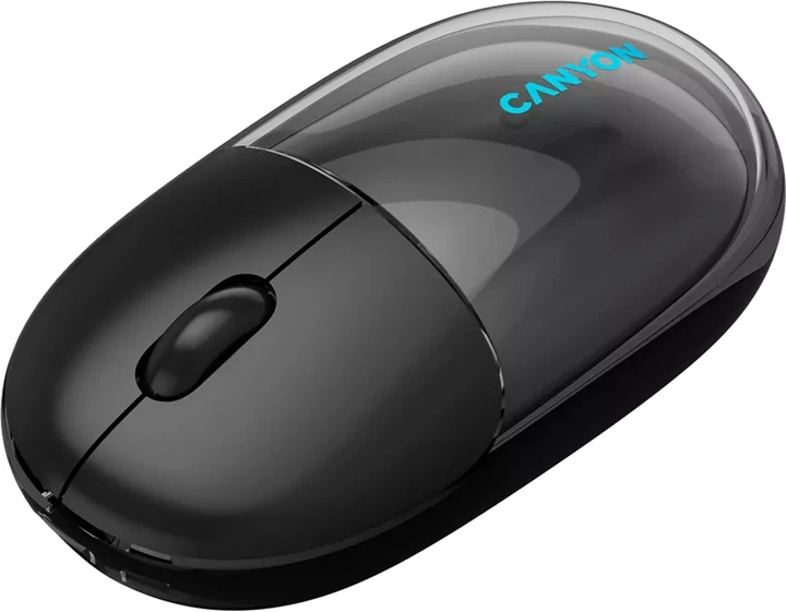 Миша Canyon OnClick 24 Dual-mode Silent Bluetooth/Wireless Transparent/Black (CNS-CMSW24B) - зображення 5