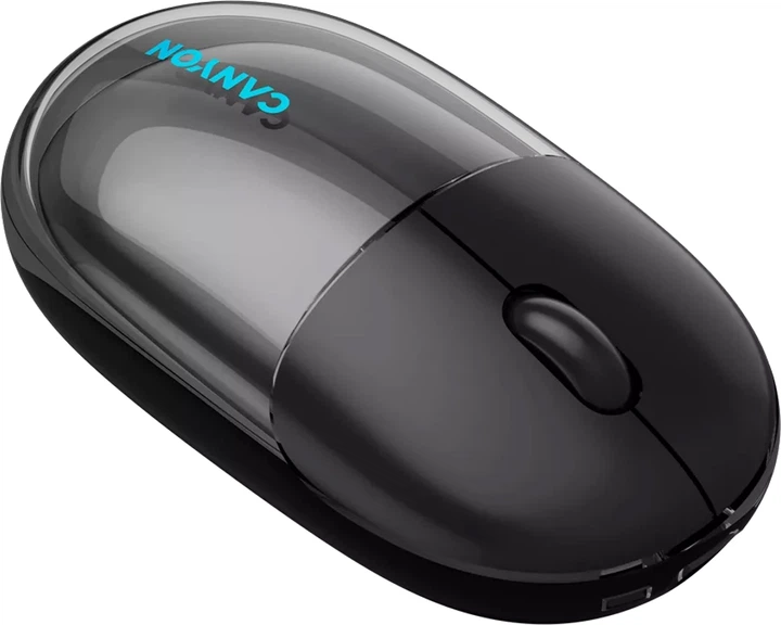 Миша Canyon OnClick 24 Dual-mode Silent Bluetooth/Wireless Transparent/Black (CNS-CMSW24B) - зображення 8