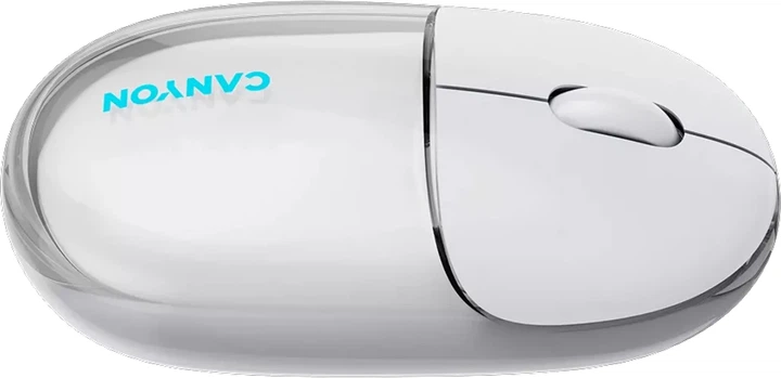 Миша Canyon OnClick 24 Dual-mode Silent Bluetooth/Wireless Transparent/White (CNS-CMSW24W) - зображення 7
