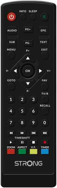 Tuner cyfrowy dekoder telewizji naziemnej Strong HD SRT8208 Black (76-4855-00) - obraz 4