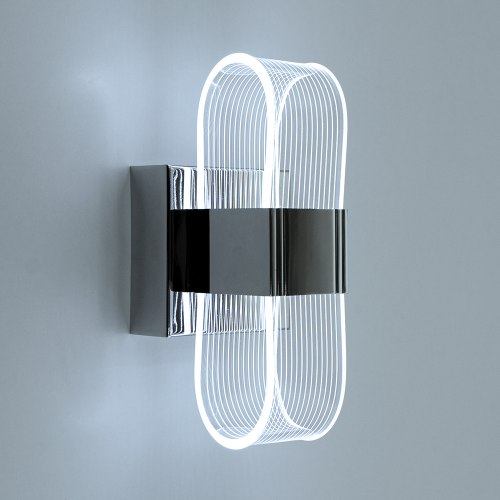 Светильник светодиодный настенный бра LUMINARIA LUMIERA SQUARE 12W 3000-6500К ON/OFF CHROME/CLEAR 220V IP20 - изображение 3