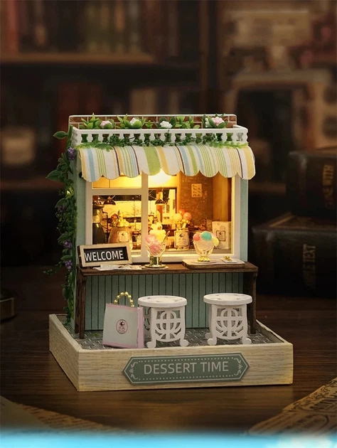 Румбокс Конструктор 3D Время десерта DIY Dessert Time без оригинальной коробки QT-086 - изображение 10