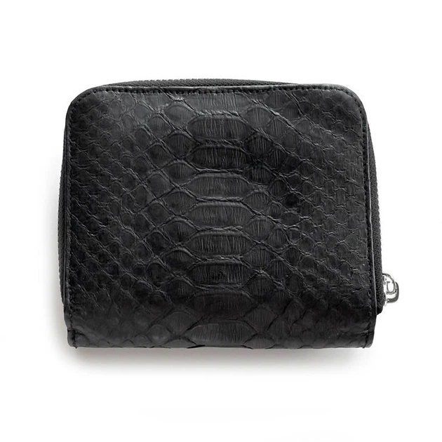 Кошелек из кожи питона мини черный (14,5х10,5х3,8 см) BW00368 - изображение 3