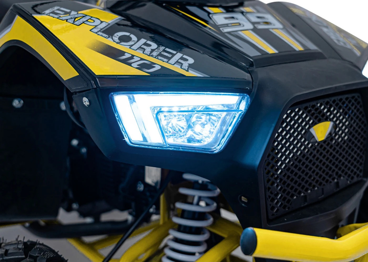 Квадроцикл бензиновий Ramiz Explorer 110CC Жовтий (5903864983722) - зображення 19