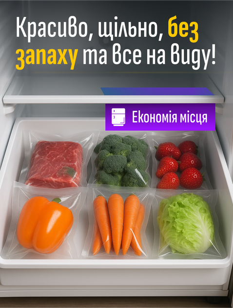 Вакууматор вакуумный упаковщик для упаковки продуктов сухих и влажных еды бытовой мощный домашний кухонный vacuum machine + в комплекте 20 шт вакуумные пакеты (10 шт 12х20 см 10 шт 25*20cm) - изображение 7
