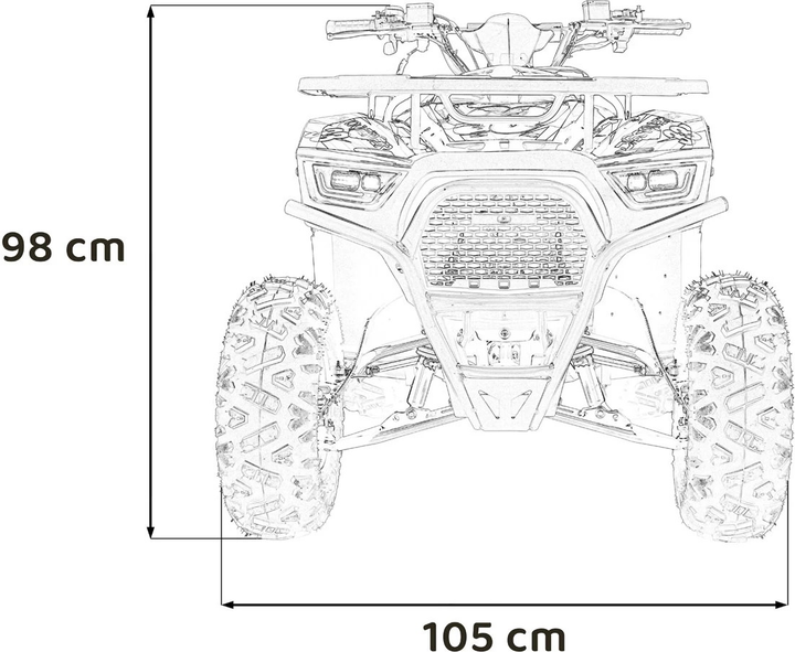 Квадроцикл бензиновий Ramiz Discoverer 125CC Червоний (5903864983807) - зображення 19