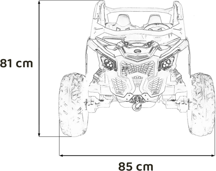 Баггі Ramiz Maverick Turbo RR Strong Чорний (5903864983715) - зображення 19