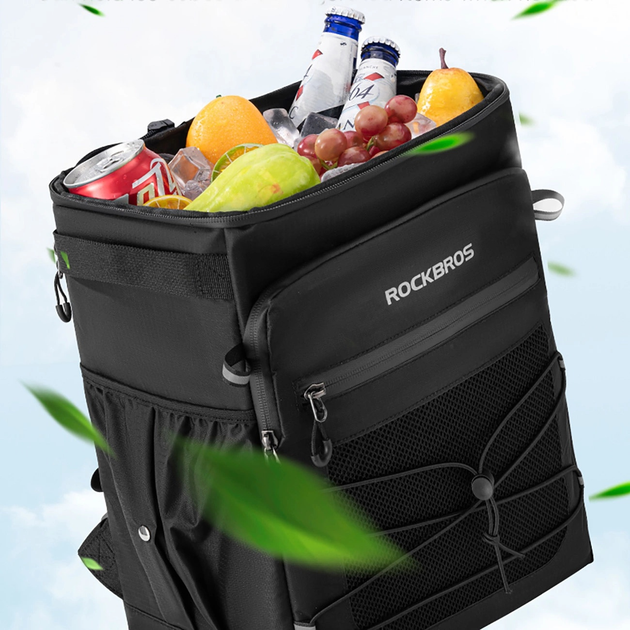 Plecak RockBros 14 l wodoodporny z możliwością chłodzenia Czarny (5907769374494) - obraz 4