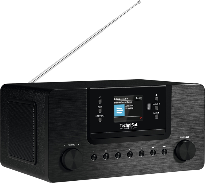 Радіо TechniSat DIGITRADIO 570 CD IR Black (0000/3953) - зображення 4