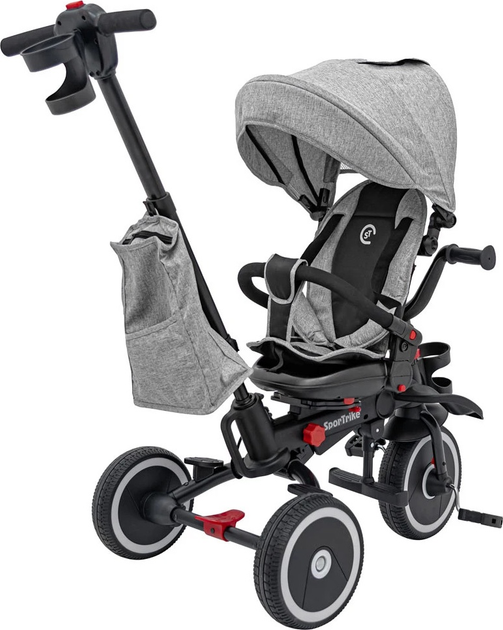 Триколісний велосипед SporTrike Rider Сірий (5903864985436) - зображення 7