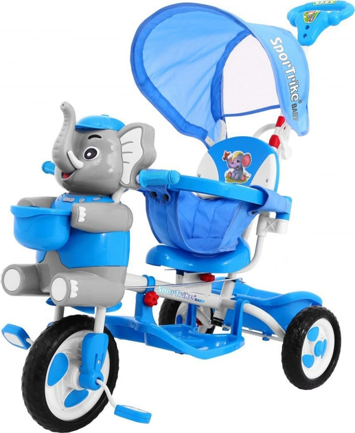 Триколісний велосипед для дітей SporTrike Слоненя Синій (5903864909586) - зображення 1