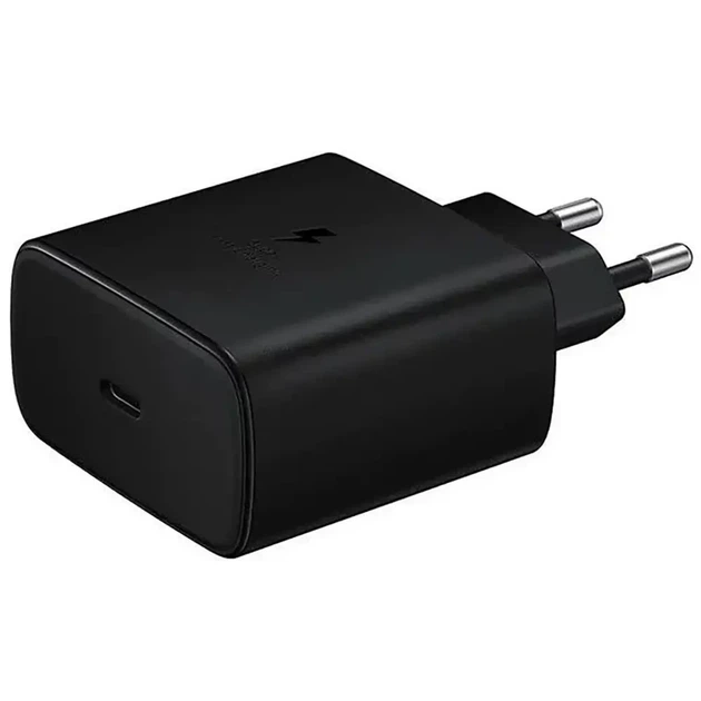 Сетевой зарядный устройство Sumsung 45 Вт PD Adapter No Logo Super Fast Charging 2.0 Черный - Фото 2 Сетевой зарядный устройство Sumsung 45 Вт PD Adapter No Logo Super Fast Charging 2.0 Черный - изображение 2
