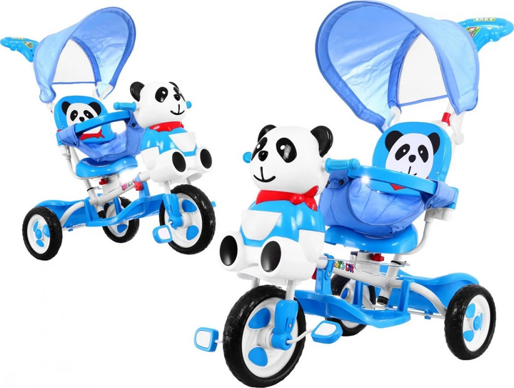 Rowerek trójkołowy dla dzieci SporTrike Panda Niebieski (5903864909623) - obraz 4
