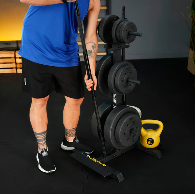Стойка для дисков и грифов Trex Sport TX-065WR с полками - изображение 12