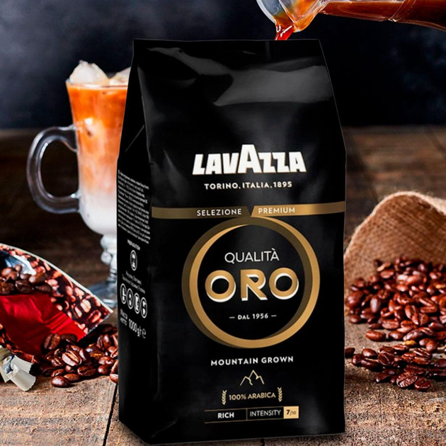 Набор кави в зернах Lavazza Qualita Oro 1 кг та Lavazza Oro Mountain Grown 1 кг - зображення 5