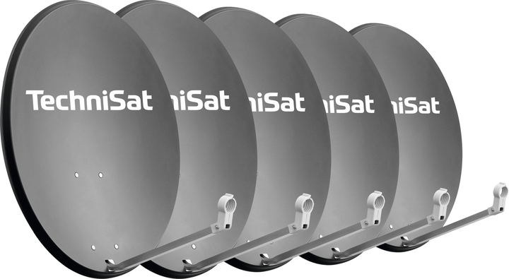 Antena satelitarna TECHNIDISH 80 DVB-S/DVB-S2 zestaw 5 sztuk Graphite (4019588805309) - obraz 1