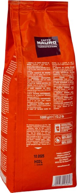 Kawa ziarnista Mauro De Luxe 1 kg (8002530164827) - obraz 2