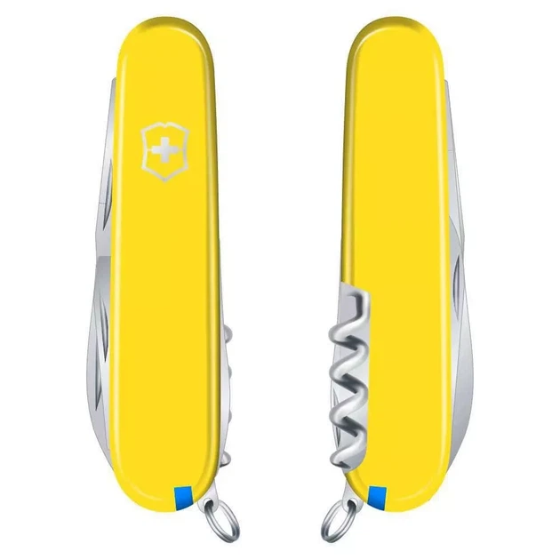 Складаний ніж Victorinox Camper 13 функцій для активного відпочинку та подорожей яскравий жовтий 91 мм - зображення 3