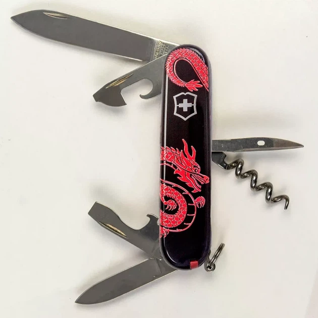 Складаний ніж Victorinox Spartan Zodiac Червоний дракон для активного відпочинку та подарунка багатофункціональний - зображення 3