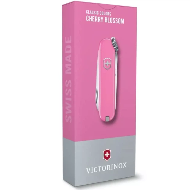 Складной нож Victorinox Classic SD Cherry Blossom для женщин и мужчин с 7 функциями розовый - Фото 4 Складной нож Victorinox Classic SD Cherry Blossom для женщин и мужчин с 7 функциями розовый - изображение 4