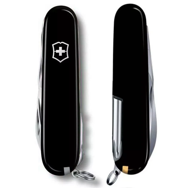 Складной нож Victorinox Fieldmaster 15 функций для активного отдыха и повседневного использования черный - изображение 2