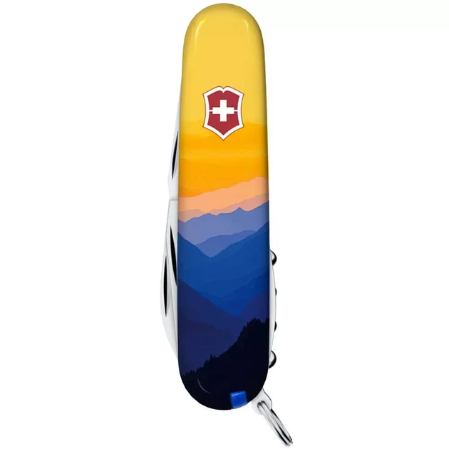 Складной нож Victorinox Camper многофункциональный для активного отдыха 14 функций с горным пейзажем - изображение 2