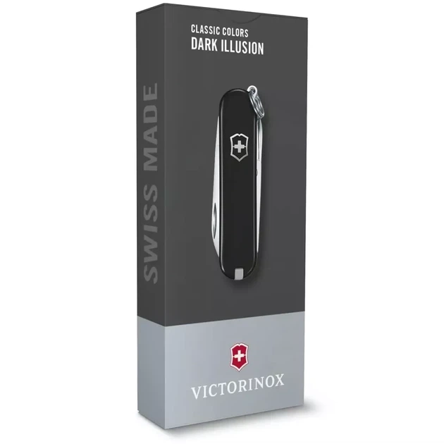 Складной нож Victorinox Classic SD Colors черный для повседневного использования 7 функций компактный - Фото 4 Складной нож Victorinox Classic SD Colors черный для повседневного использования 7 функций компактный - изображение 4
