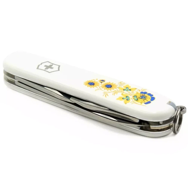 Складаний ніж Victorinox Spartan для активного відпочинку та подорожей з 12 функціями квітковий дизайн - зображення 2