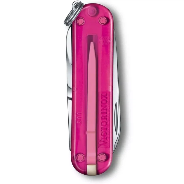 Складной нож Victorinox Classic 58 мм многофункциональный аксессуар для повседневного использования розовый - изображение 3