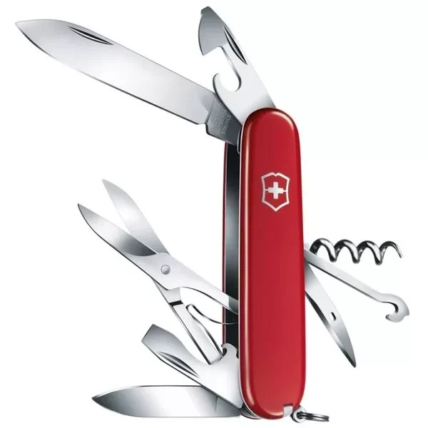 Швейцарский нож Victorinox Climber 14 функций для активного отдыха компактный многофункциональный инструмент - изображение 2