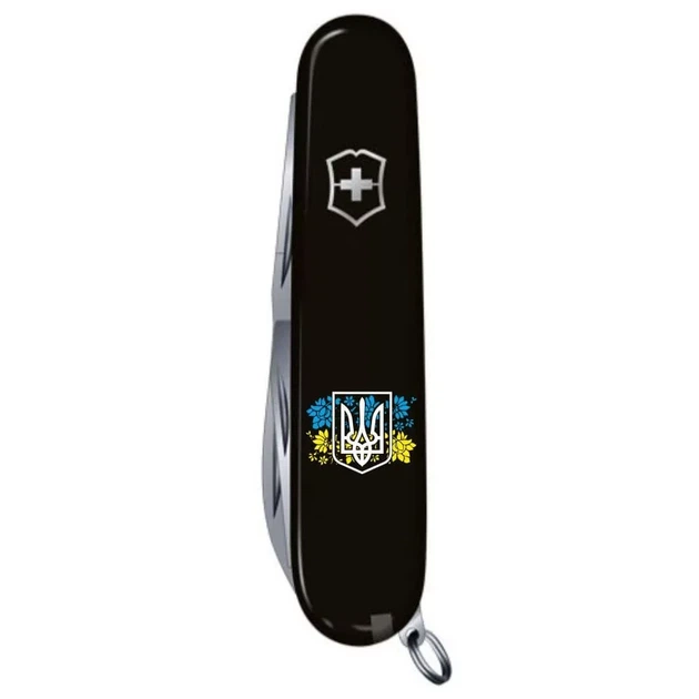 Складаний ніж Victorinox Climber багатофункціональний для альпіністів і туристів із гербом України та квітковим - Фото 2 Складаний ніж Victorinox Climber багатофункціональний для альпіністів і туристів із гербом України та квітковим - зображення 2