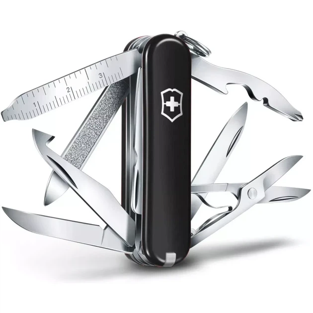 Складной нож Victorinox MINICHAMP 18 функций для активного отдыха и повседневного использования компактный - изображение 2