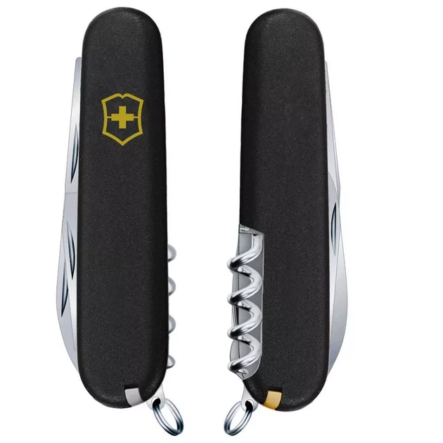 Складаний ніж Victorinox Huntsman Mat чорний матовий для активного відпочинку та пригод багатофункціональний 15 - Фото 3 Складаний ніж Victorinox Huntsman Mat чорний матовий для активного відпочинку та пригод багатофункціональний 15 - зображення 3