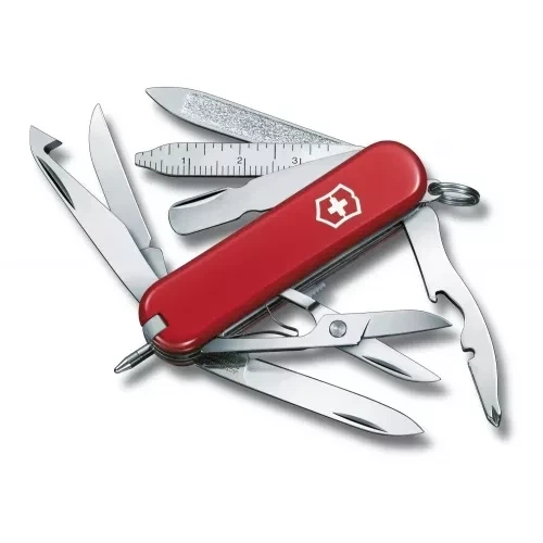 Швейцарский нож Victorinox Minichamp компактный нож для повседневного использования 16 функций красный - Фото 1 Швейцарский нож Victorinox Minichamp компактный нож для повседневного использования 16 функций красный - изображение 1