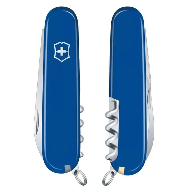 Складаний ніж Victorinox Waiter 9 функцій синій для туристів і домашніх майстрів зручний і практичний - зображення 3