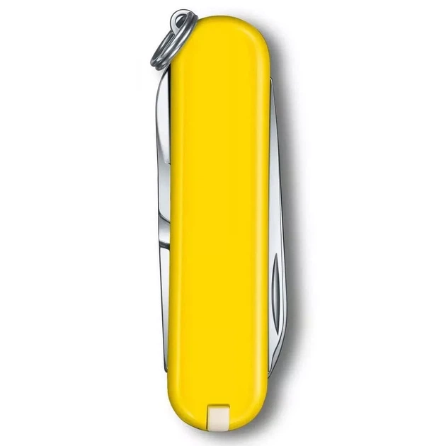 Складаний ніж Victorinox Classic SD для активного відпочинку компактний багатофункціональний блакитно-жовтий - Фото 4 Складаний ніж Victorinox Classic SD для активного відпочинку компактний багатофункціональний блакитно-жовтий - зображення 4