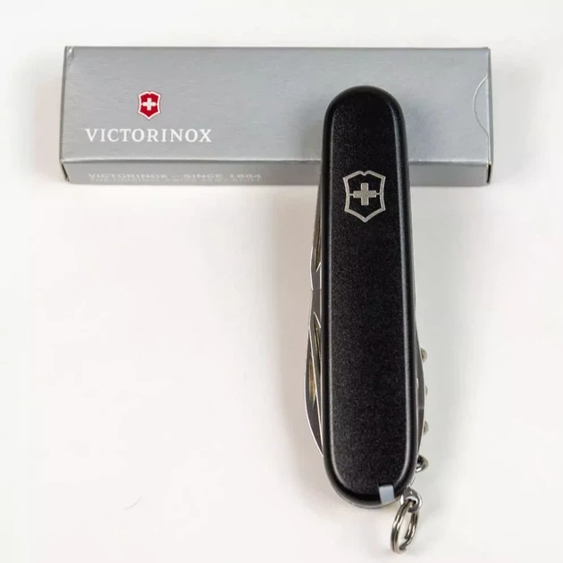 Складной нож Victorinox Spartan Mat черный для активного отдыха и повседневного использования 12 функций - изображение 5