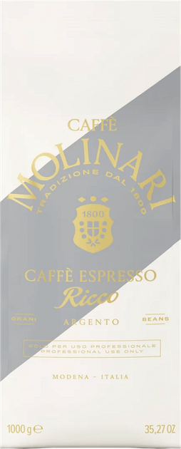 Kawa ziarnista Molinari Ricco Argento 1 kg (8001688762015) - obraz 1