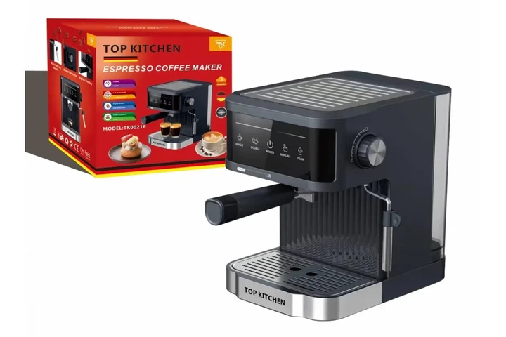 Эспрессо‑кофеварка Top Kitchen TK00216 — 1500 Вт, 15 бар, с пароотводом для капучино - изображение 2