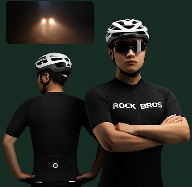 Koszulka rowerowa Rockbros 15120002004 XL Black (5907769361753) - obraz 10