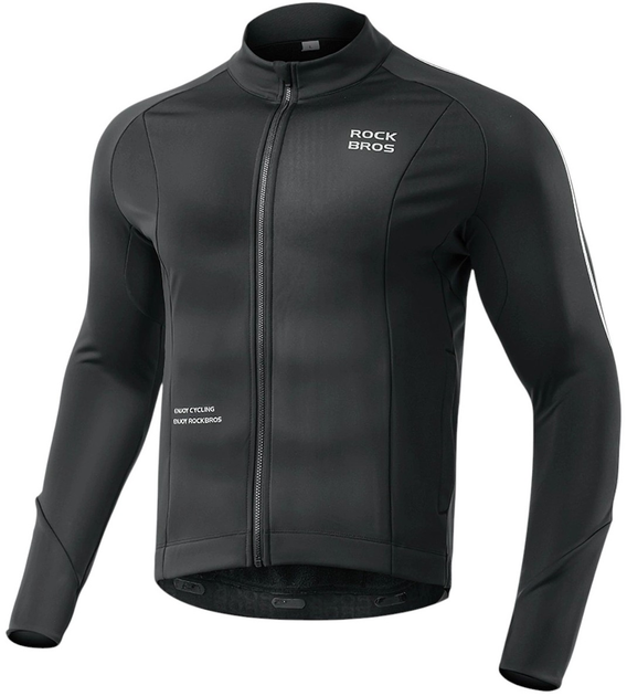 Koszulka kolarska Rockbros 15400002002 M Black (5907769360428) - obraz 1