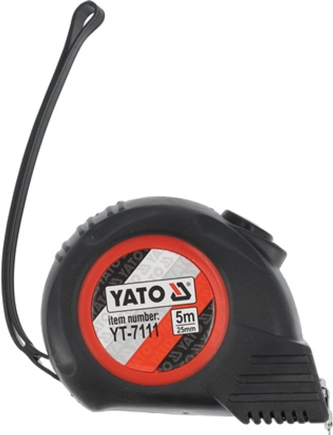 Miarka zwijana YATO z nylonową powłoką i magnesami 5 m x 25 mm (YT-7111) - obraz 1
