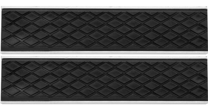 Wkładki wymienne do imadła miękkie YATO 125 x 30 x 10 mm, aluminiowe z gumą (YT-65002) - obraz 2