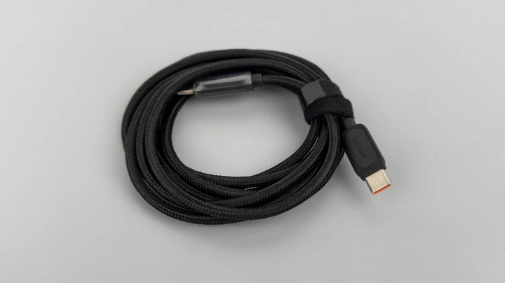 Кабель Essager USB Type C to Type-C, 100W 5A, 2м, с дисплеем, AI чип, повышенной прочности, Черный - изображение 10
