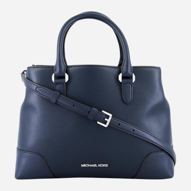 Torebka crossbody damska ze skory naturalnej Michael Kors 38F3SCBS2L-410 Ciemnogranatowa (196237158567) (955555910091766) - Outlet - obraz 1