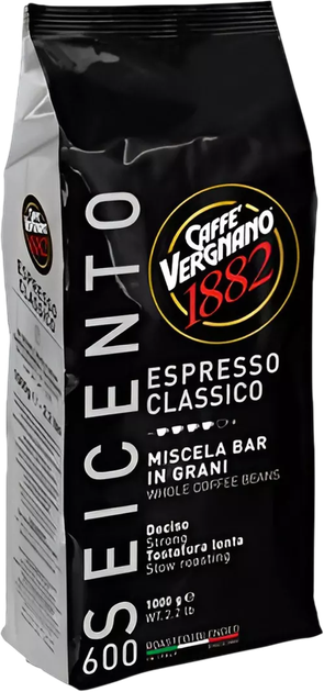Kawa ziarnista Vergnano 600 Espresso Classico 1 kg (8001800000506) - obraz 2