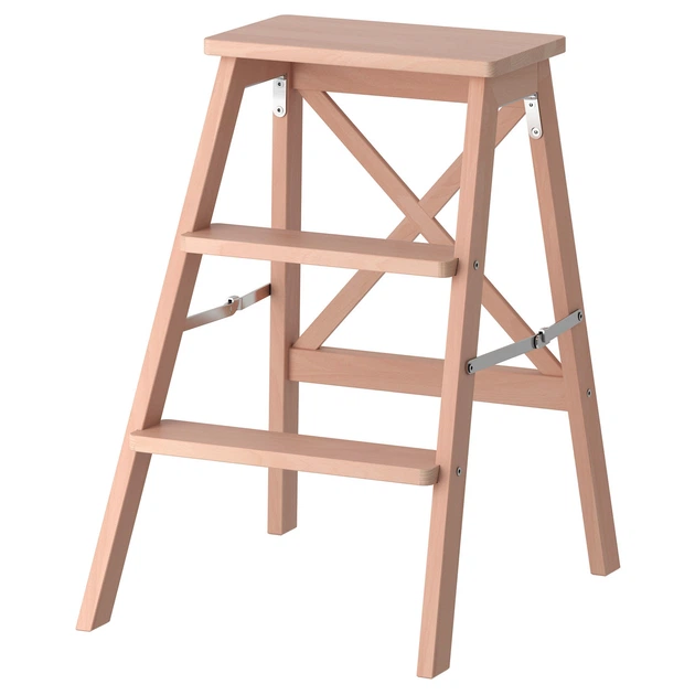 Драбина IKEA BEKVÄM 63 см 3 сходинки бук 901.904.11 - Фото 1 Драбина IKEA BEKVÄM 63 см 3 сходинки бук 901.904.11 - зображення 1