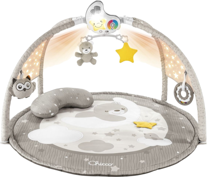 Розвиваючий килимок з мелодіями та проектором Chicco First Dreams Enjoy Colours 3 в 1 Бежевий (8058664112524) - зображення 1