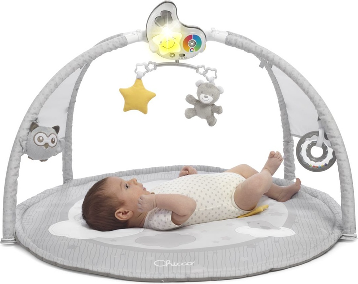 Розвиваючий килимок з мелодіями та проектором Chicco First Dreams Enjoy Colours 3 в 1 Бежевий (8058664112524) - зображення 5
